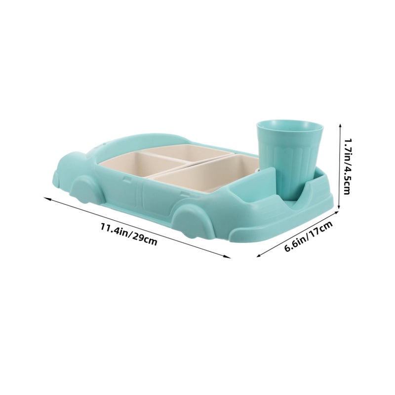 Reusable Divided Bento Plate For Kids Lunch Home And Kindergarten Safe Utensils - Image 3