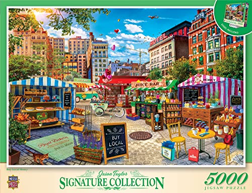 MasterPieces 5000 Piece Jigsaw Puzzle for Adults Family Or Kids Buy Local Honey Manufacturer Defect 40x60 - Image 1