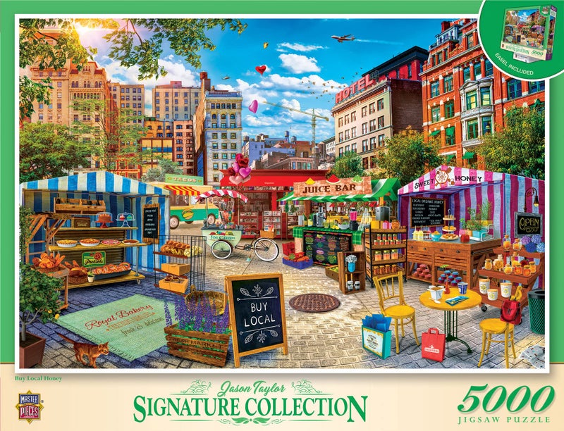 MasterPieces 5000 Piece Jigsaw Puzzle for Adults Family Or Kids Buy Local Honey Manufacturer Defect 40x60 - Image 2