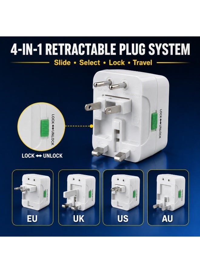 SIROCCO Travel Adaptor Universal All-In-One With Surge Protection, Sirocco 931L - Image 4