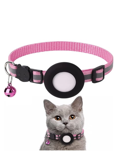 Altheqa airtag holder cat collar with bell safety buckle kitten collar