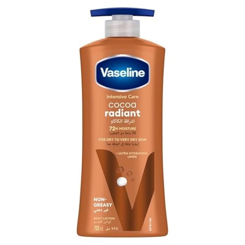 Vaseline Body Lotion Cocoa Radiant, 725Ml