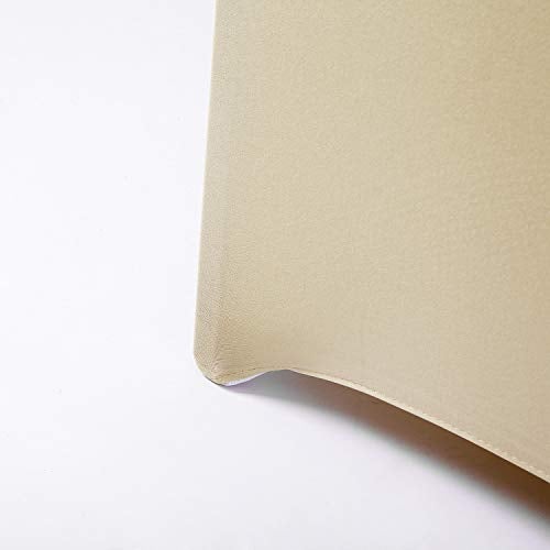 Peomeise 12pcs Stretch Spandex Chair Cover for Wedding Party Dining Banquet Event (Champagne, 12) - Image 4