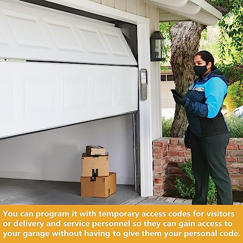 Acvoce Garage Door Opener Keypad for Liftmaster Chamberlain Craftsman Openers with Learn Button, Replaces 877MAX G940EV-P2 878MAX 377LM 977LM 877LM 66LM, Wireless Keyless Entry Outside Remote - Image 5