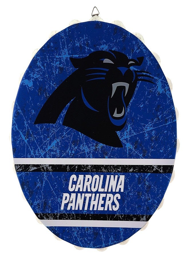 FOCO Carolina Panthers NFL Metal Bottlecap Wall Sign, 13 Inch — Distressed Vintage Style, Officially Licensed - Image 5