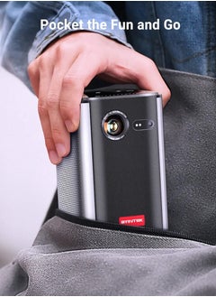 BYINTEK BYINTEK P70 Smart Wi-Fi Projector, 8000mAh Battery, Auto-focus, Android 9.0, Support 3D, Wi-Fi Display, Wired Sync Display, with Tripod and Storage Bag  - Image 2