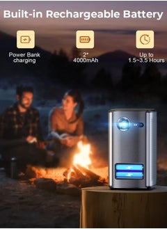 BYINTEK BYINTEK P70 Smart Wi-Fi Projector, 8000mAh Battery, Auto-focus, Android 9.0, Support 3D, Wi-Fi Display, Wired Sync Display, with Tripod and Storage Bag  - Image 3