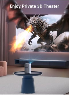 BYINTEK BYINTEK P70 Smart Wi-Fi Projector, 8000mAh Battery, Auto-focus, Android 9.0, Support 3D, Wi-Fi Display, Wired Sync Display, with Tripod and Storage Bag  - Image 5