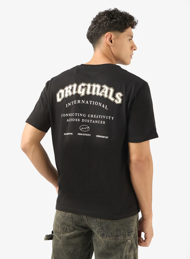 JACK & JONES Graphic Crew Neck T-Shirt