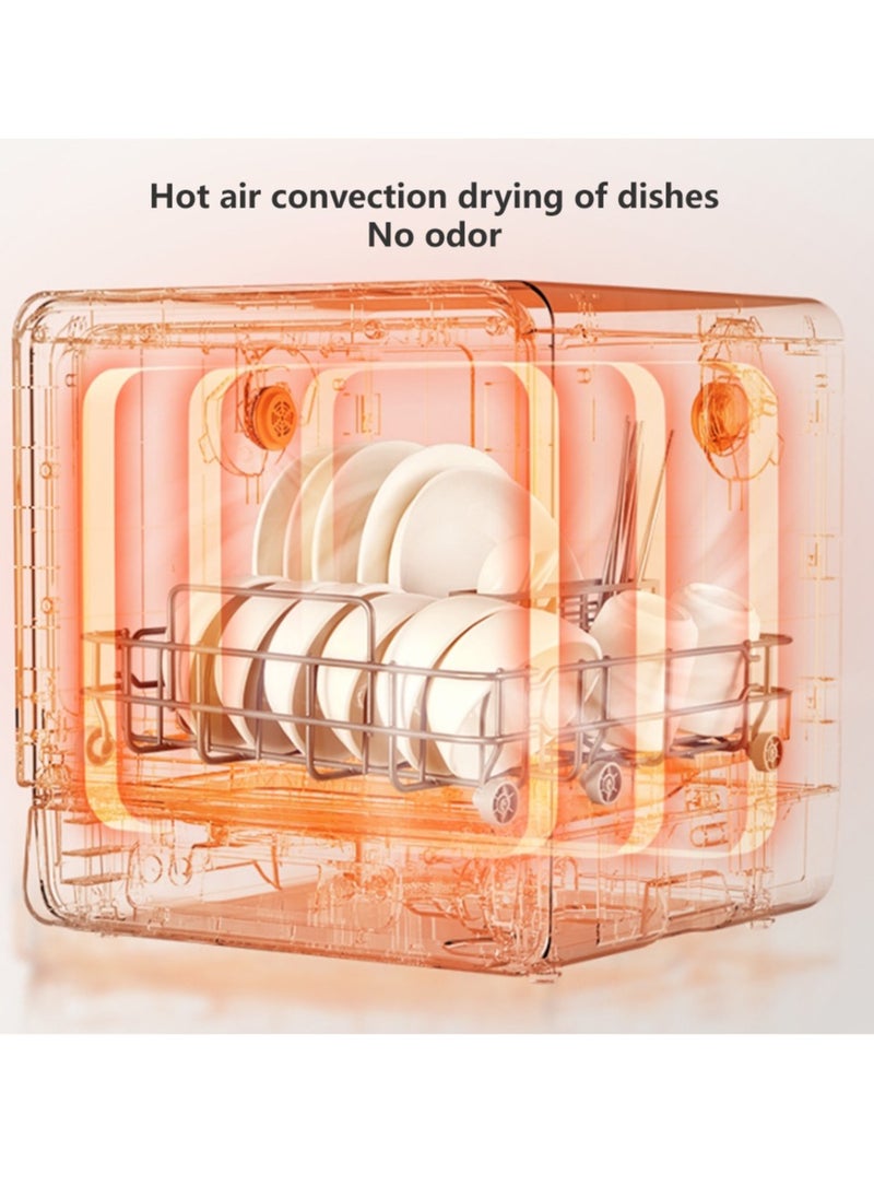 Sharpdo Household Intelligent Fully Automatic Sterilizing and Drying Integrated Dishwasher, No Installation Required, Can Accommodate 32 Pieces 840W  - Image 4
