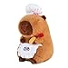 Ditucu Cute Capybara Plush with Cooking Chef Hat Holding Kitchen Shovel Soft Capibara Stuffed Animal Plushies Toys Hugging Gifts for Kids Brown 86 inch - Image 2