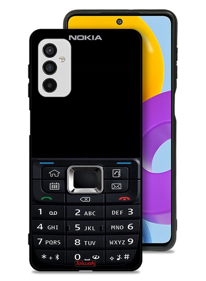 Tolwak Samsung Galaxy M52 5G Protective Case Cover Old Phone Pattern - Image 1