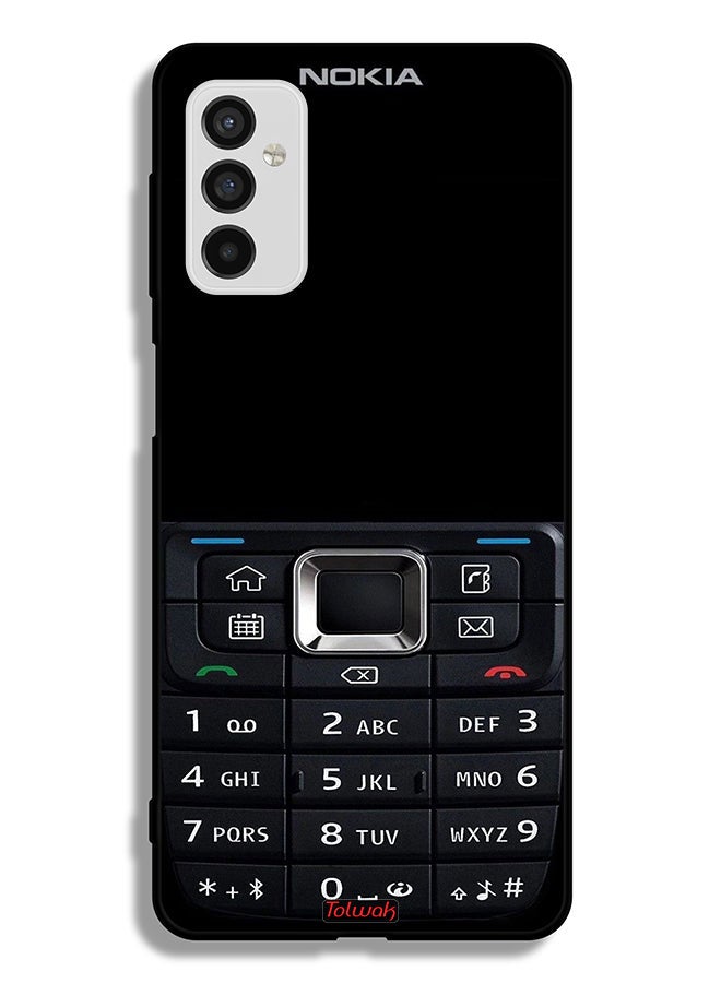 Tolwak Samsung Galaxy M52 5G Protective Case Cover Old Phone Pattern - Image 2