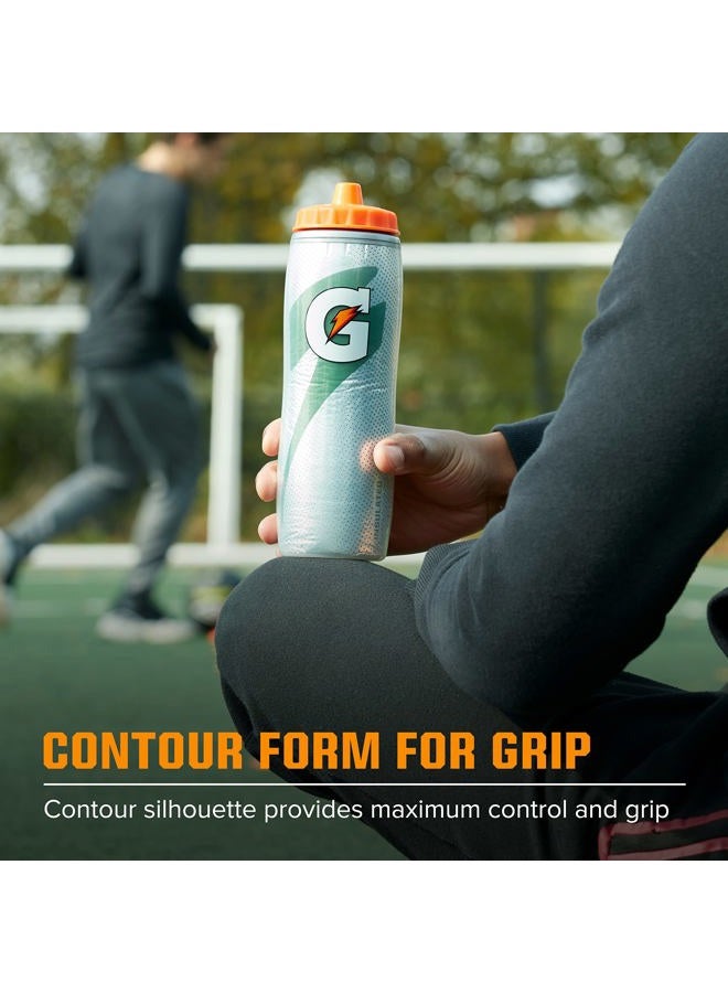 Gatorade Insulated Plastic Squeeze Bottle For Sports, Black, 30oz - Image 5