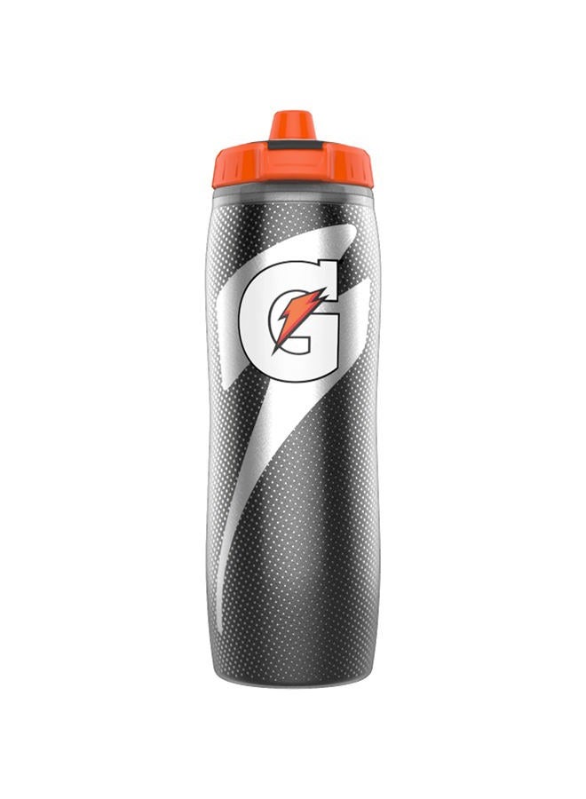 Gatorade Insulated Plastic Squeeze Bottle For Sports, Black, 30oz - Image 1