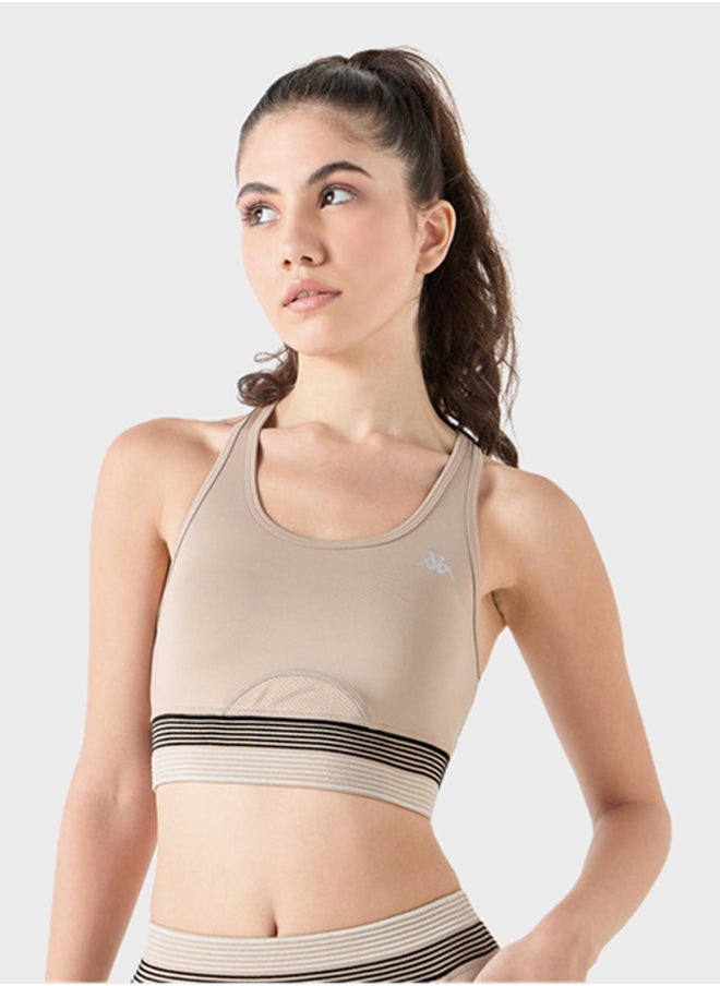 Kappa - Logo Printed Racerback Bra - Image 1
