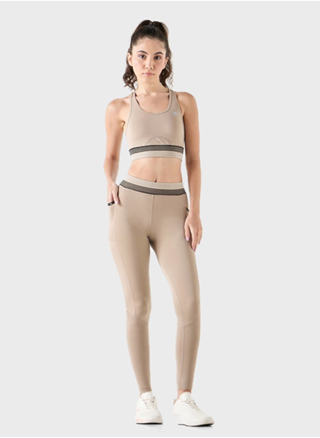 Kappa - Logo Printed Racerback Bra - Image 1