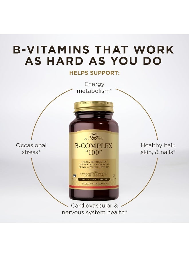 سولجر مُكمل غذائي فيتامين ب المُركب '100' - 100 كبسولة نباتية - Image 3