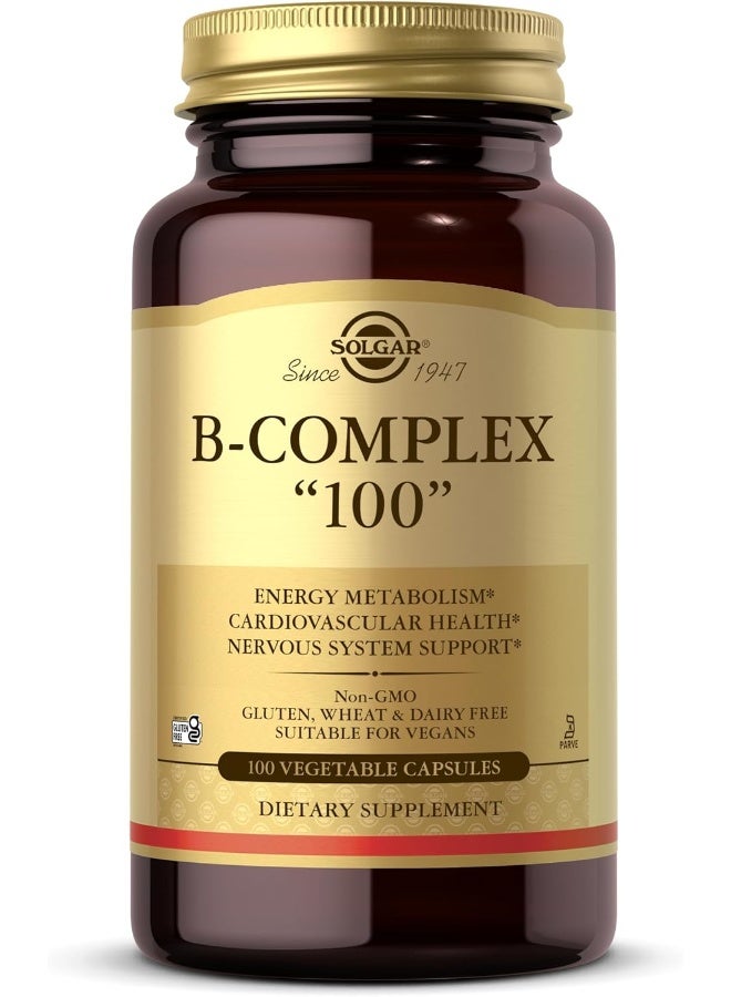 سولجر مُكمل غذائي فيتامين ب المُركب '100' - 100 كبسولة نباتية - Image 1