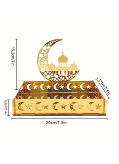 Home Care Elegant Ramadan Festival Acrylic Fruit Plate & Jewelry Organizer - Versatile for Daily Decor & Celebrations, No Power Needed  - Image 2