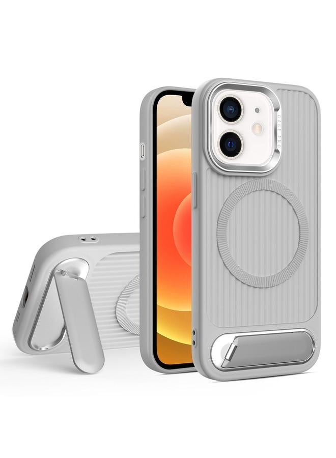 Zaboon Case For iPhone 12 Vertical Lines Invisible Flat Holder MagSafe Phone Case - Image 1