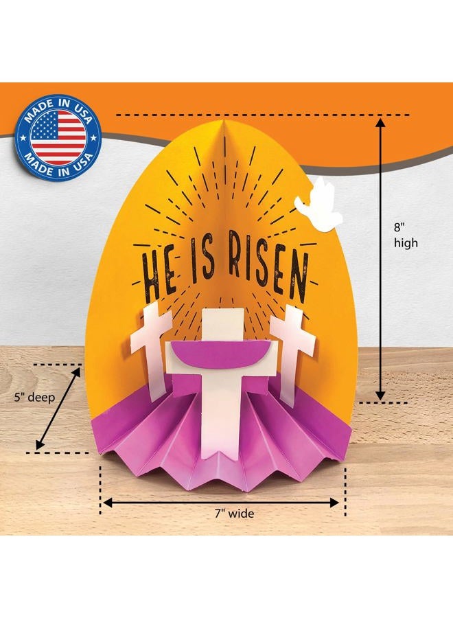 FreshCut Crafts Easter Diorama 3D Bible Craft Kit Easy 3-D Punch-Out Bible Craft Perfect for Creating Tabletop Display. Ideal for Sunday School and Classrooms, US Made Quality Card Stock. (10 Pack) - Image 2