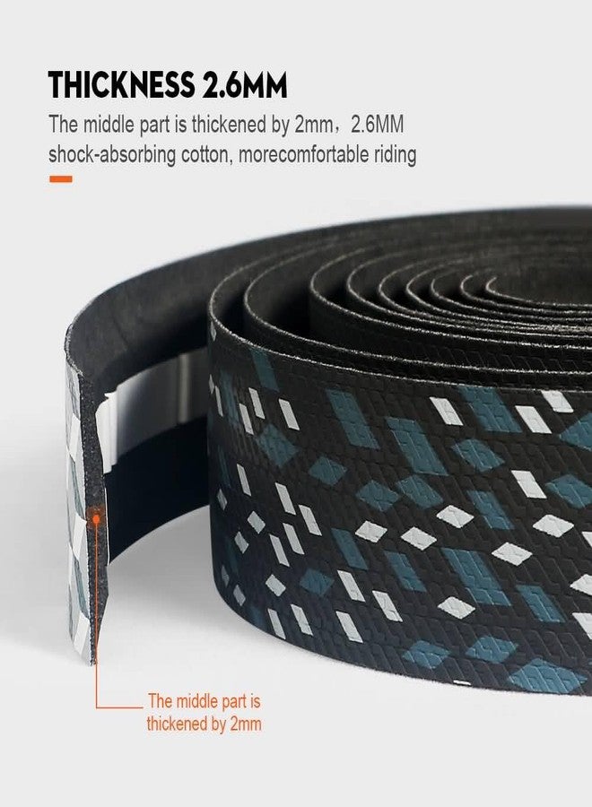 FCCRACING Toseek Handlebar Tape Set: 3k Carbon Weave, PU Leather, Black, Anti-Slip, EVA Comfort Grip, Road & Mountain Bike Bar Tape - Image 4