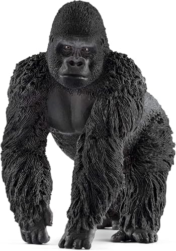 Schleich Wild Life Realistic Male Gorilla Animal Figurine Authentic Detailed Wild Male Gorilla Toy for Boys and Girls Education Imagination and Play Highly Durable Gift for Kids Ages 3 - Image 1