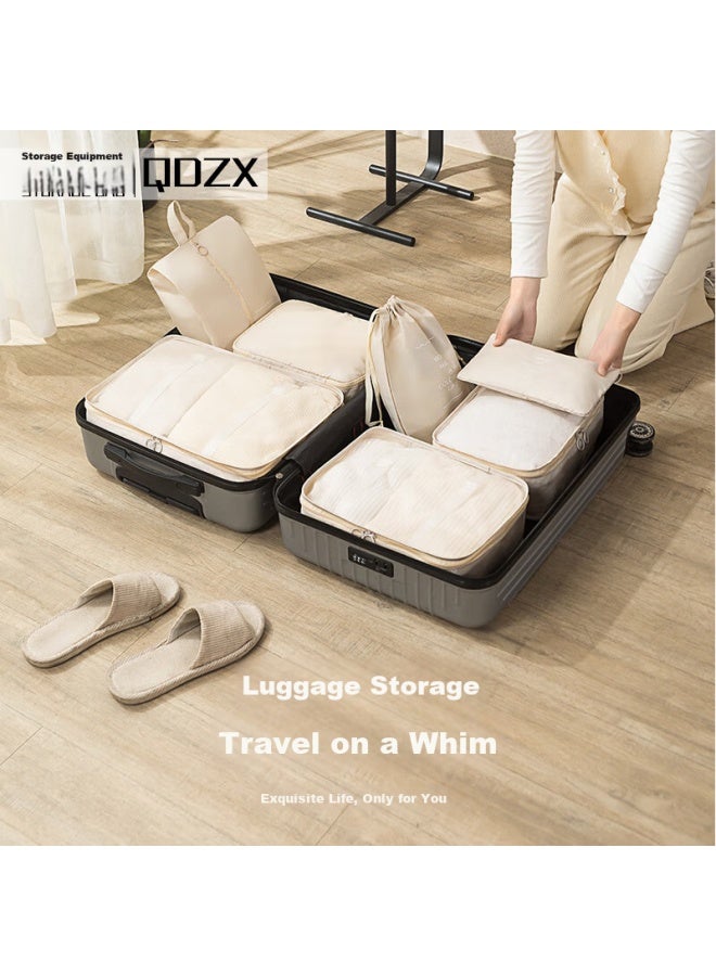 Qdzx Travel Waterproof Storage Bags, 7-piece Set, Luggage Organizer, Clothes Sorting, Essential For Business Trips And Travel, 089 - Image 2