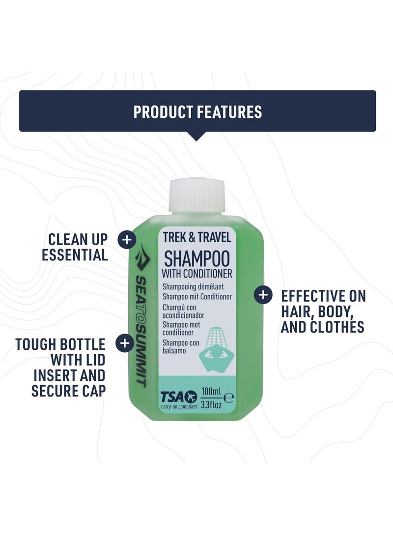 SEA TO SUMMIT Sea to Summit Trek and Travel Liquid Conditioning Shampoo, 3-Pack (3 x 100ml Bottles)  - Image 4