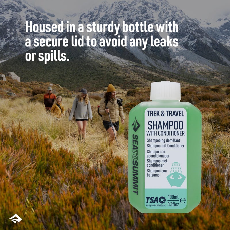Sea to Summit Trek and Travel Liquid Conditioning Shampoo, 3-Pack (3 x 100ml Bottles) - Image 3