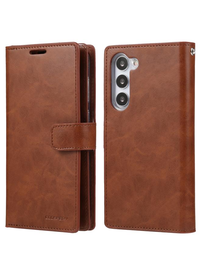 The Bros Case For Samsung Galaxy S23+ 5G MANSOOR DIARY 9 Card Slots Leather Phone Case