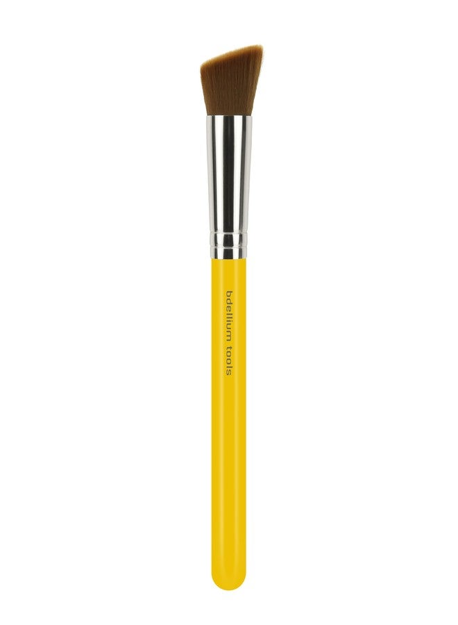 Bdellium Tools Professional Makeup Brush - Studio Series 956 Slanted Precision Kabuki - With Soft Synthetic Fibers, For Perfect Complexion (Yellow, 1pc) - Image 1