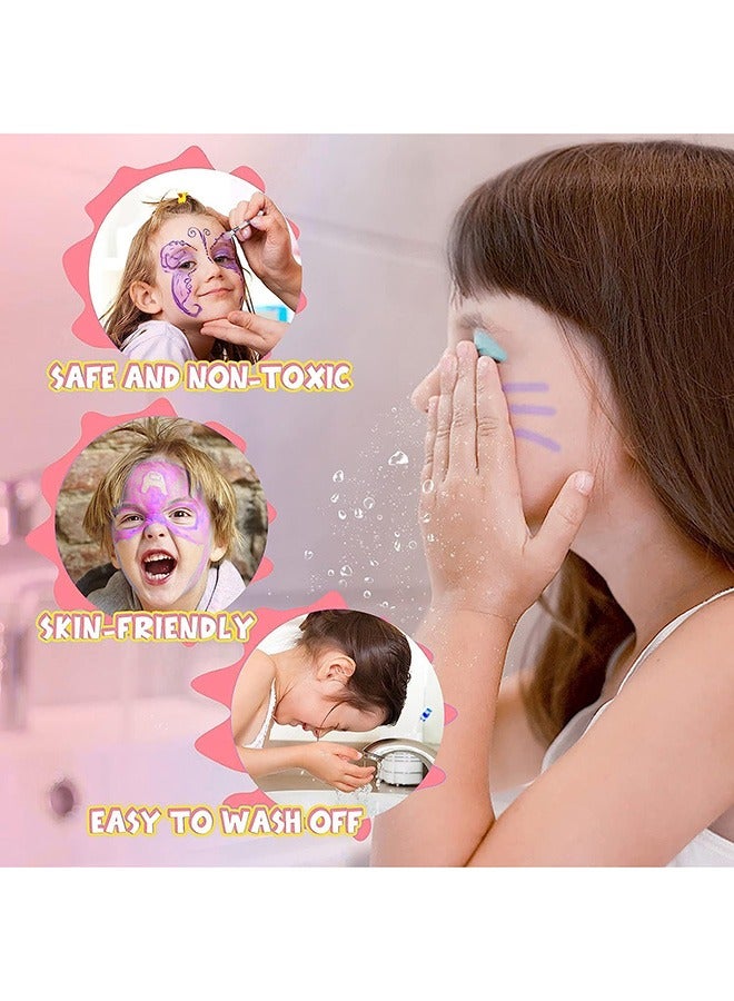 RollsTimi  Kids Makeup Kit for Girl,Kids Real Makeup Kit for Little Girls with Unicorn Box,Washable Makeup for Little Girls,Pink - Image 3