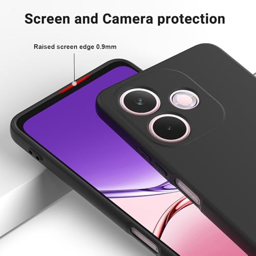 Casotec Back Cover for Oppo A5 Pro 4G / A5 Pro 5G | Full Camera Protection | Premium Liquid Silicon Case | Flexible Bumper Case for Oppo A5 Pro 4G / A5 Pro 5G (Black) - Image 3