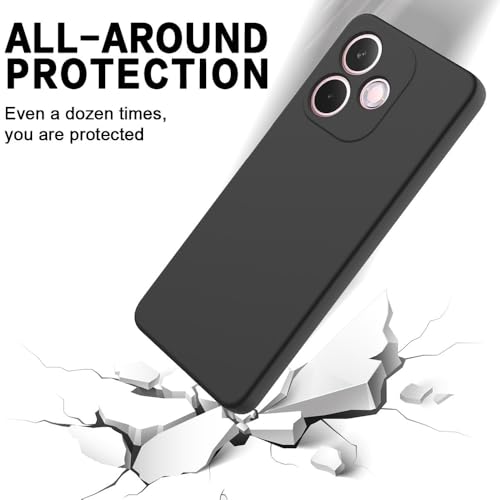 Casotec Back Cover for Oppo A5 Pro 4G / A5 Pro 5G | Full Camera Protection | Premium Liquid Silicon Case | Flexible Bumper Case for Oppo A5 Pro 4G / A5 Pro 5G (Black) - Image 4