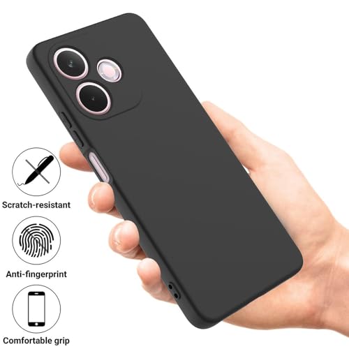 Casotec Back Cover for Oppo A5 Pro 4G / A5 Pro 5G | Full Camera Protection | Premium Liquid Silicon Case | Flexible Bumper Case for Oppo A5 Pro 4G / A5 Pro 5G (Black) - Image 5