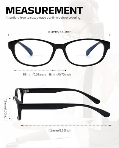 SODQW Rectangle Fake Glasses Blue Light Glasses for Women Office-Siren Eyewear Non Prescription Clear Lens Lady Glasses - Image 4