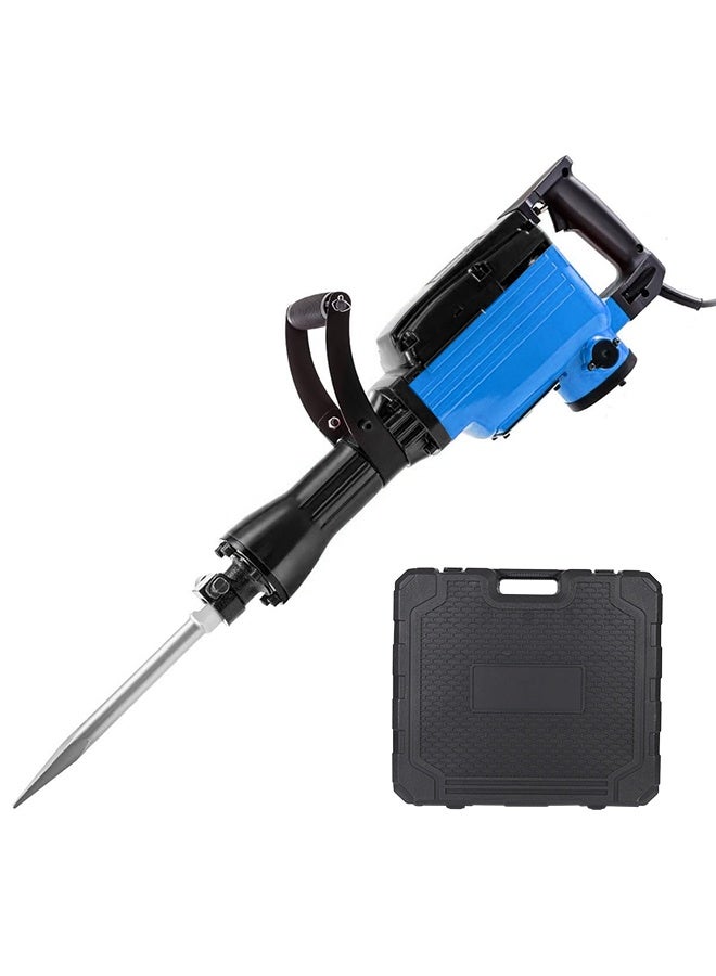 ALongDeng 1800W Heavy Duty Demolition Hammer Professional Electric Jack Hammer Concrete Breaker for Construction and Concrete Demolition Work - Image 1