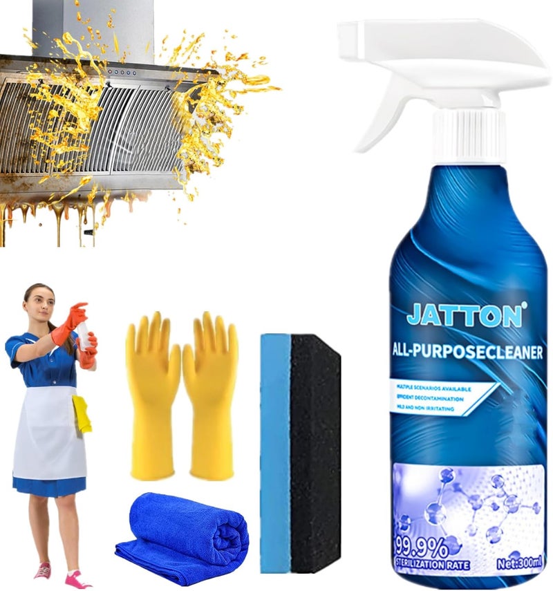 كلاراكو منظف متعدد الأغراض للمطبخ والحمام، كريم التنظيف متعدد الأغراض من جاتون، 300 مل (مجموعة واحدة) - Image 1
