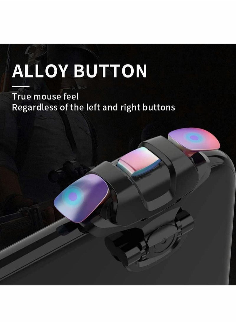 KASTWAVE - Bluetooth Phone Controller PUBG Mobile Game Controller Trigger, Upgraded Controllers Colorful Trigger Sensitive Shoot and Aim Button for Knives Out/ Rules of Survival/ Pubg Trigger - Image 1