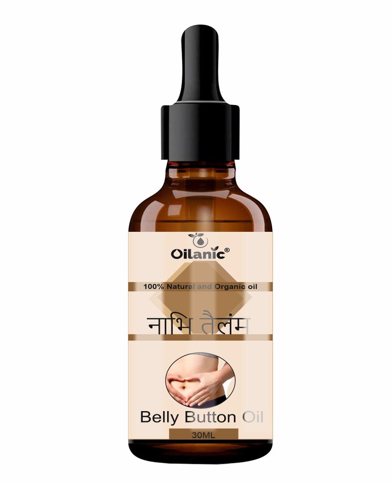 Oilanic Natural Belly Button Oil for Women and Men (Pack of 1, 30 ml)|Pure and Organic Nabhi Tailam Ayurvedic Oil for Glowing Skin for Digestion, Detox and Immunity Boost, for Daily Use Navel oil - Image 1