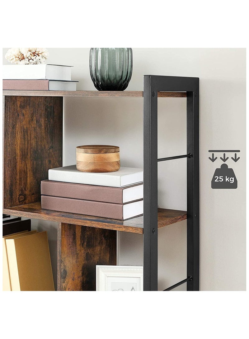 Gogoya Bookshelf, 4-Tier Bookcase, Storage Shelving Unit, Display Shelf with Open Compartments for Living Room Home Office, Bedroom, Industrial - Image 4