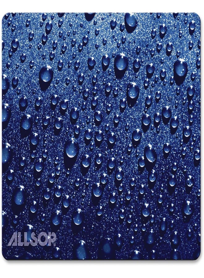أولسوب لوحة ماوس السوب، قطرة المطر - أزرق (30182)، 8.5 × 8 - Image 2