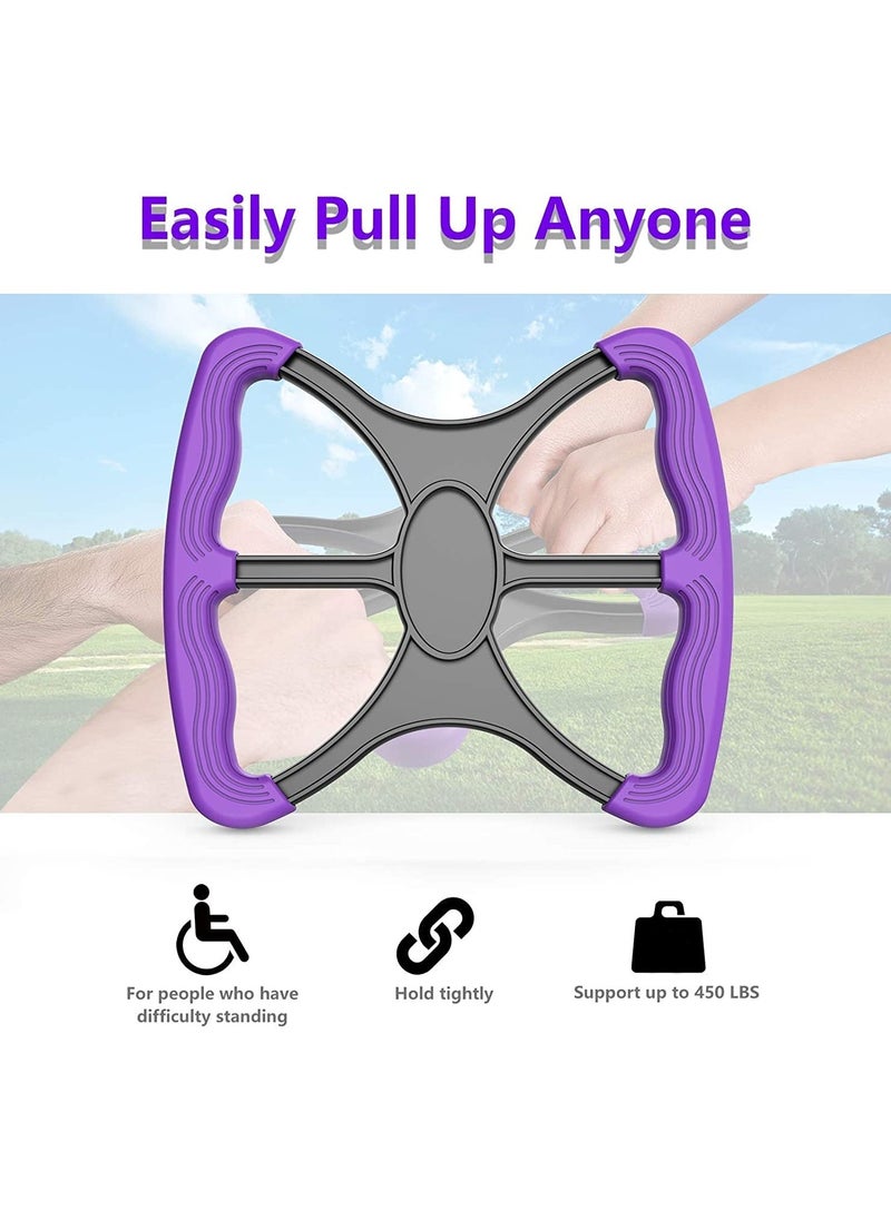 SYOSI - Elderly Lift Assist Device, Disabled Patient Standing Aid Disabled Patient Portable Lift Device for Handicapped, Blue with Rubber Grip​ Handicap Bar Lift Aid to Transfer Elderly Senior Bariatric - Image 1