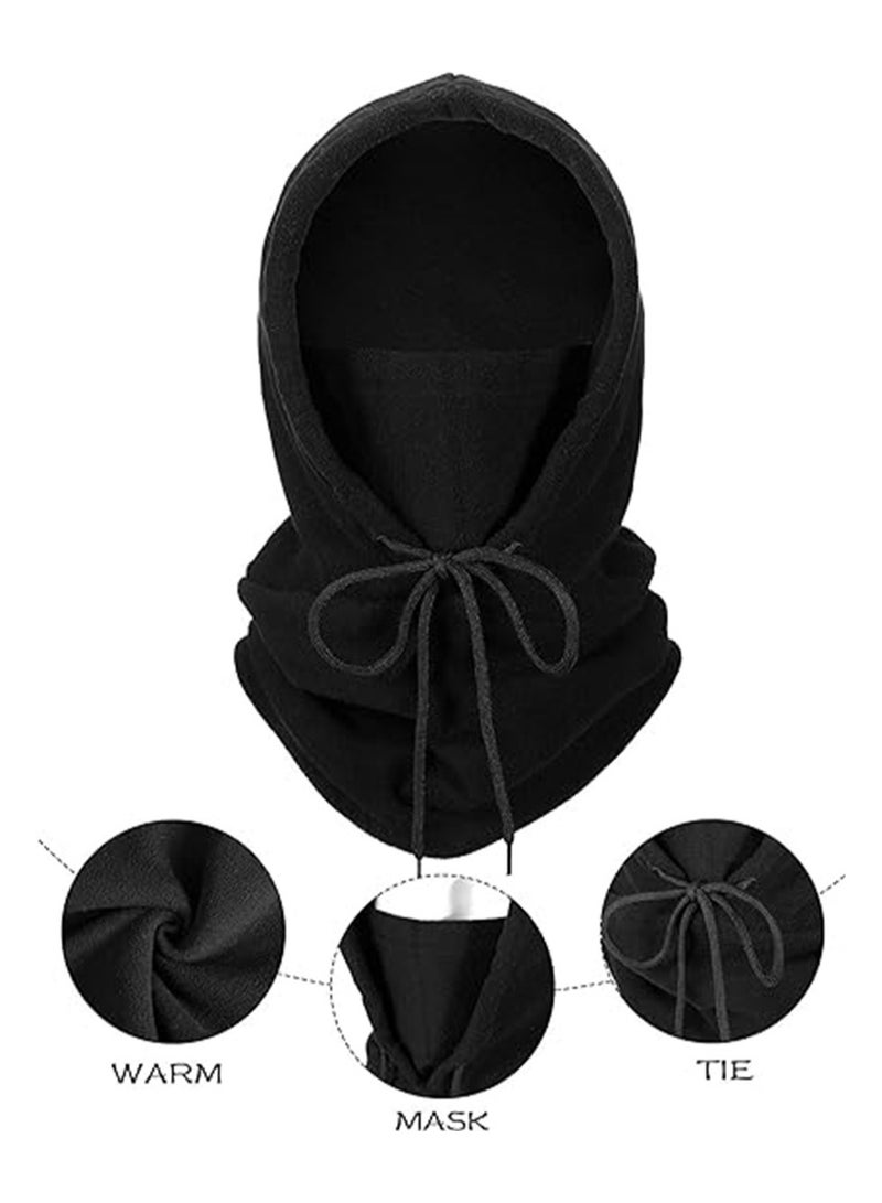 KASTWAVE Thermal Fleece Hats - 3-Pack Perfect for Riding, Skiing, and Sports. Stay Warm and Stylish with this Heavyweight Winter Fleece Balaclava and Neck Wrap Combo. One Size Fits All - Image 4