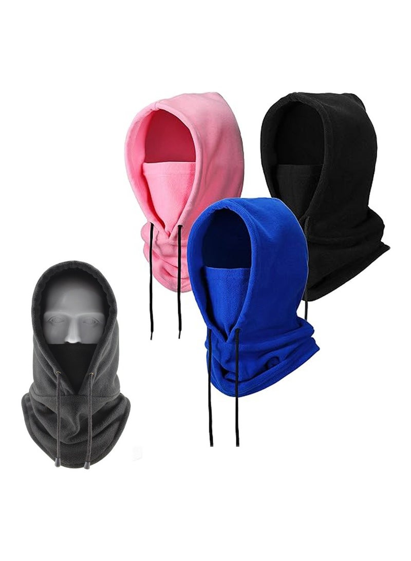 KASTWAVE Thermal Fleece Hats - 3-Pack Perfect for Riding, Skiing, and Sports. Stay Warm and Stylish with this Heavyweight Winter Fleece Balaclava and Neck Wrap Combo. One Size Fits All - Image 1