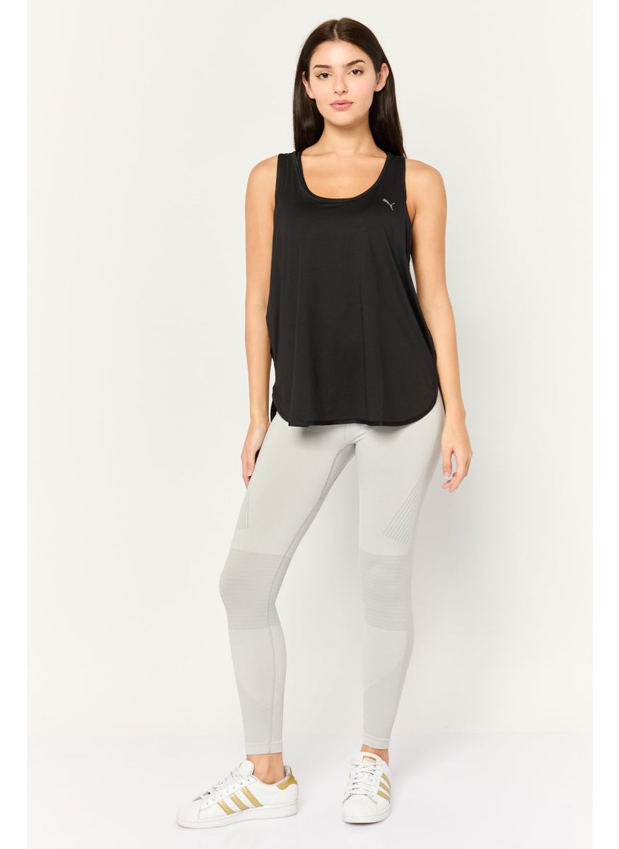 PUMA - Women Relaxed Fit Brand Logo Sleeveless Outdoor Tank Top, Black - Image 1