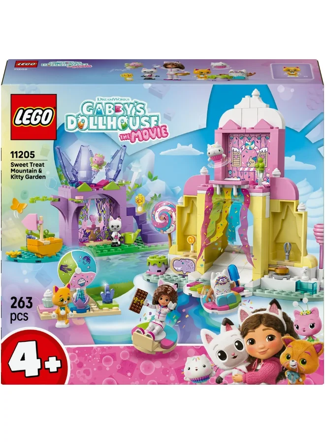 LEGO Gabby's Dollhouse Sweet Treat Mountain & Kitty Garden 11205 (263) Pieces