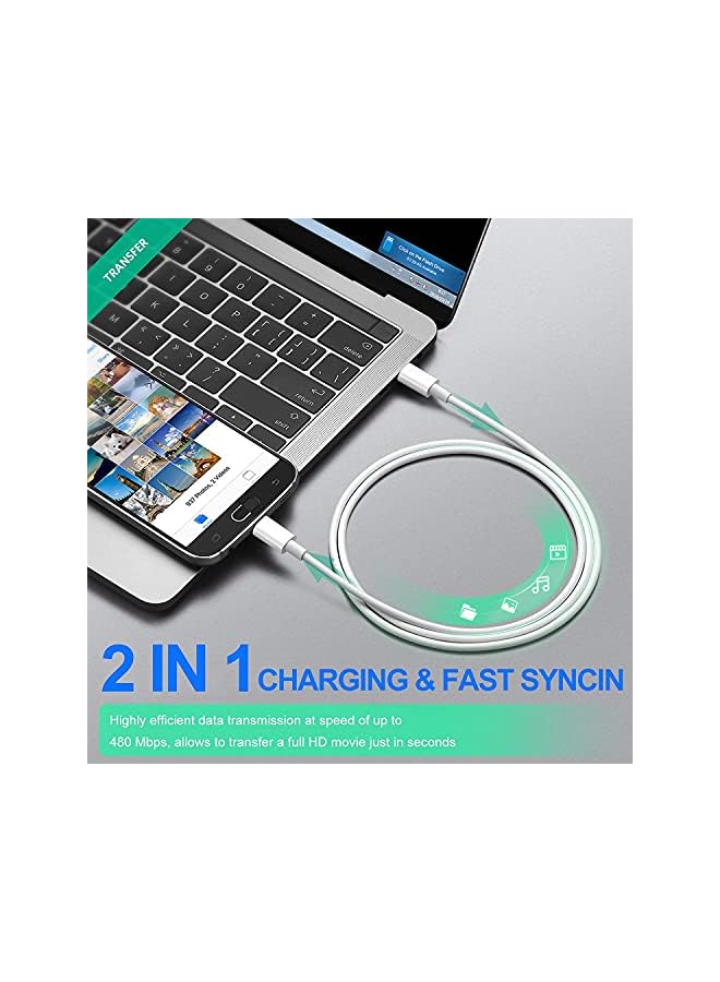 Taimi High Power Usb C To Usb C Cablepower Delivery Type C To Type C Cable 3.0 Cable Compatible With Mac Pro 2M - Image 4